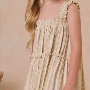 Rylee + Cru cicly dress in palm stripe